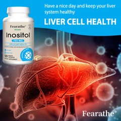 Inositol 750 Mg Supplement Promote Cell Brain Muscle Liver Health 120 Capsules