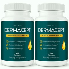 2 Pack Derma Cept Skin Health Support for Glow & Hydration 60 Capsules Free Ship