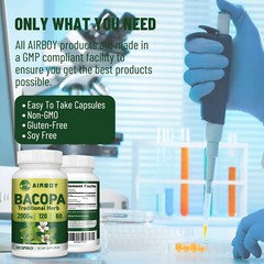 Bacopa Monnieri 2000mg -Relieve Anxiety and Stress,Brain Health & Memory Booster