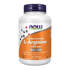 NOW Foods Supplements, L-Arginine 1,000 mg, 120 Count (Pack of 1), Off White