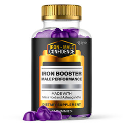 Iron Male Confidence Men’s, Iron Booster Gummies Advanced Supplement 60 Gummies