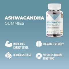 Suku Vitamins Ashwachill Ashwagandha 60 Gummies – Vegan and Cruelty Free