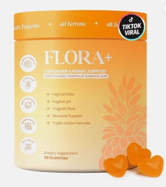 Flora Plus Gummies, Advanced Vaginal Support, Vaginal Health Gummies, Ph Balance