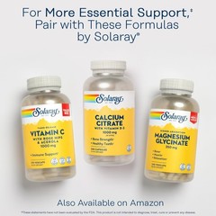 Solaray Calcium Citrate with Vitamin D3 1000mg – Bone 240ct, No Color