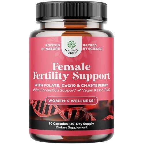 Nutrient-Rich Women’s Fertility Vitamins – 90 Capsules for Preconception