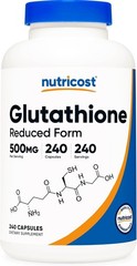 Nutricost Glutathione Capsules 500mg – 240 Capsules – Date End 2027 and 2028