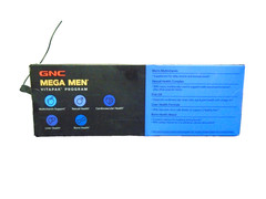 GNC Mega Men 40+ Vitapak 30 Packs (1 Month) Black/Blue Box