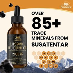 2000 MG Liposomal Fulvic Acid + Humic Acid + Trace Minerals Complex – More Poten