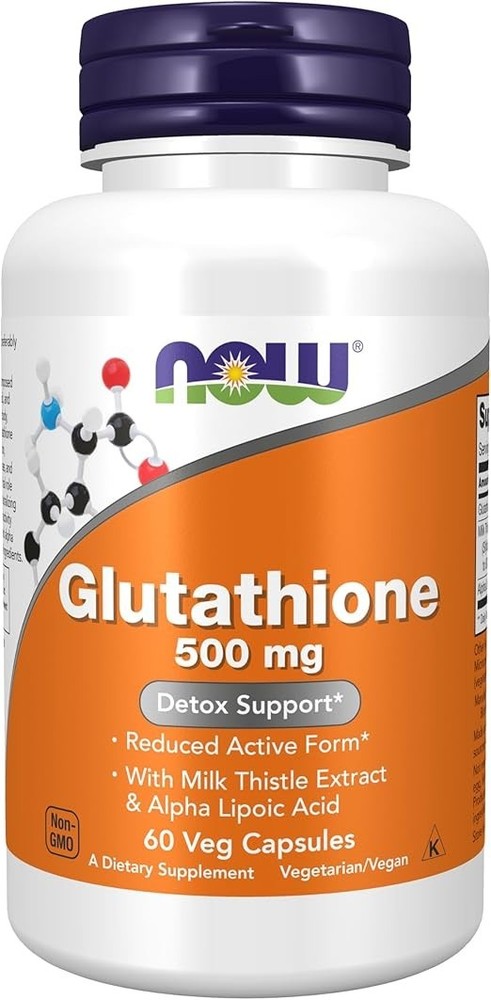 NOW FOODS Glutathione 500 mg 60 Veg Capsules