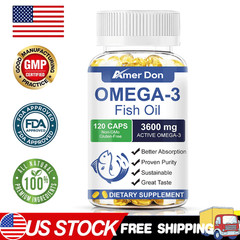Maximum Strength Triple Omega 3 Fish Oil, 2160mg EPA & DHA – 120 Softgels