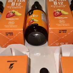 10 total Innosupps Better B12 Methyl Folate B Complex Strawberry Lemon 45ml