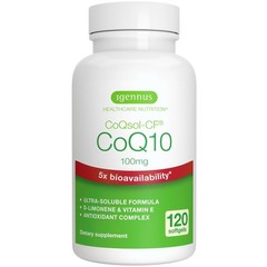 Igennus Advanced CoQ10 100mg 5X Bioavailability CoQsol-CF Boosted with D-Limo…