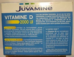 Vitamin D 2000 IU, B12, C & Zinc — 1 Thirtieth Pack (1 Tab) — Made in France
