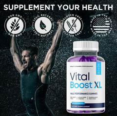(1 Vital Pack) Boost XL Male Gummys Advanced Suitable Formula VitalBoost XL 60 G