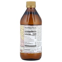 Eden Foods Organic Sesame Oil Unrefined 16 fl oz 473 ml Kosher, Organic