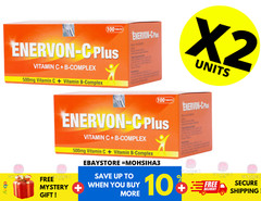 ENERVON-C Vit C 500mg + Vit B-Complex Increase Energy Immunity (100’s) X 2