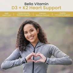 Bella All Natural Vitamin D3 K2 Drops Organic Omega 3 MCT Oil 50ml Supplement++
