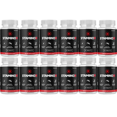StaminoX Male Stamina Support, (12 Pack) Official Male Energy Supplement