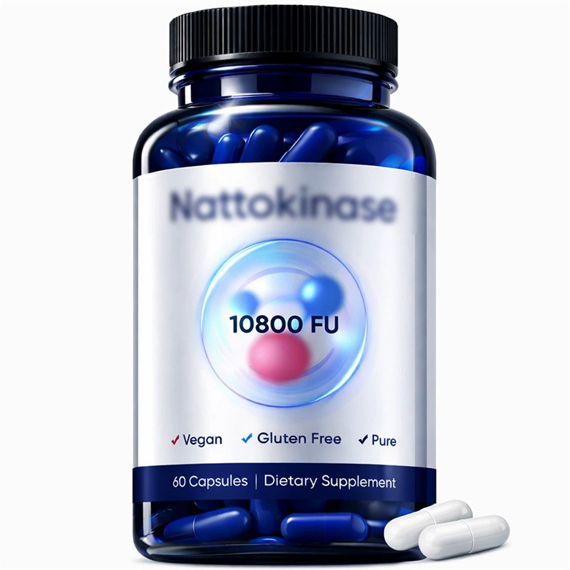 3X Nattokinase Supplement – 10800 FU 60 Capsules Per Serving Heart Circulation