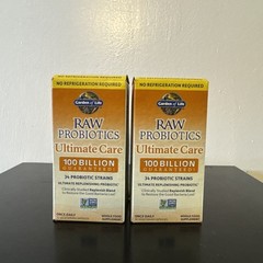 Garden of Life Raw Probiotics Ultimate Care 100 Billion 60 Veg Caps -NO REFIG RQ