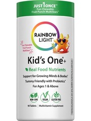 Kid’s One Multivitamin | 90 Chewable Tablets | Food Nutrients | by Rainbow Light