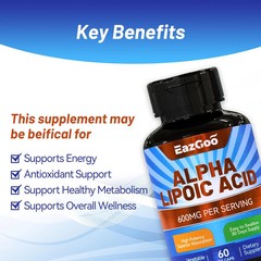 2PC R Alpha Lipoic Acid 600Mg – Stabilized ALA Supplement for Neuropathy Support