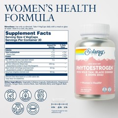Menopause Support Supplements – Wild Yam, Black Cohosh, Dong Quai, Vegan, 120 Ve