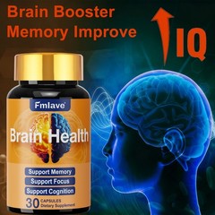 2 Pack Brain Memory and Mood Support Supplement Pills Advanced Formula 60 Caps