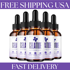 (5 Pack) Gelatide Drops innovative Health & Fitness Supplement Gela Tide 150 …