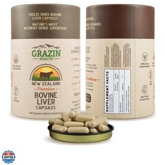 Grass Fed Beef Liver from New Zealand – Freeze Dried 3000mg per Serving 500mg…