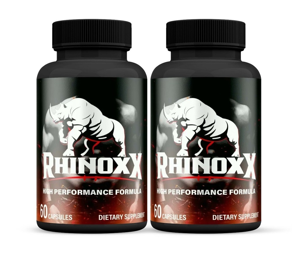 (2 Pack) Rhinox X Enhancement Pills for Men, Supports Performance & Male Energy