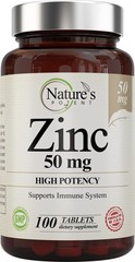 Zinc 50mg [High Potency] Supplement – Immune Support System from Natural Zinc (O