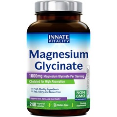 Innate Vitality Magnesium Glycinate 1000mg Per Serving | 140mg Elemental Magn…