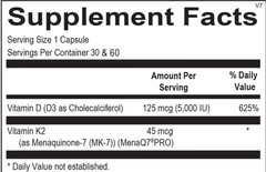 ortho molecular products Vitamin K2 With D3 60 CT