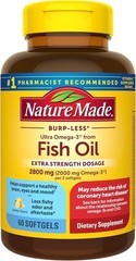 Omega 3 Fish Oil Extra Strength 2800mg, 60 Softgels – Support Heart, Mind & Mood