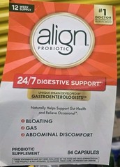 Align Daily Probiotic Supplement Capsules 84 Count Digestive 10/28
