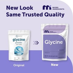 Glycine Powder 1KG – 2.2 lbs, Promotes Restful Sleep, 1000 MG Servings
