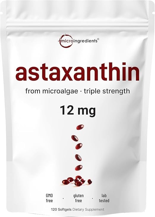 (1 PACK) Astaxanthin 120 Softgels 12mg – Supports Eye Health and Joint Health