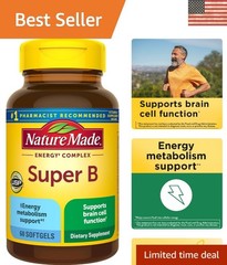 Gluten-Free Super B Complex Softgels – 60 Count of Energy & Cognitive Boost
