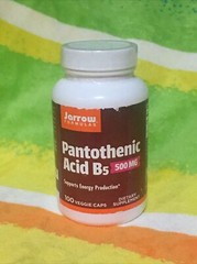 Jarrow Formulas Pantothenic Acid 500 mg B5 100 Capsules Exp 03/24
