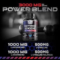 Nitric Oxide Booster Extra Strength 3000Mg – 3X Strength L-Arginine & Citrulline