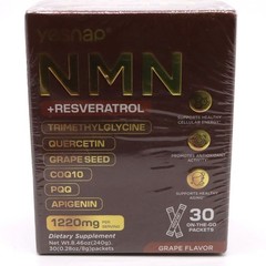 Yesnap NMN + Resveratrol Supplement 30 Packets Grape Flavor Sealed Exp 05/28
