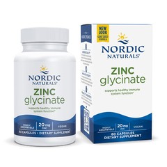 Nordic Naturals Zinc Glycinate – Healthy Immune System Function, 60 Count