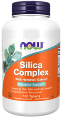 NOW Foods Silica Complex Horsetail Extract 180 Tabs 03/26EXP