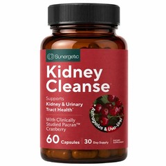 Kidney Cleanse Detox Support with Cranberry 60 Vegetarian Capsules