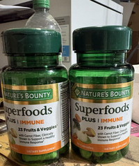 2x Nature’s Bounty Superfoods Plus – IMMUNE – 30 Capsules each (60) Ex: 12/26