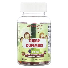 Kids Fiber Gummies, Natural Blackberry, Peach & Strawberry Flavors, 60 Gummies