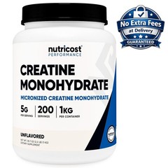 Micronized Creatine Monohydrate Powder Bulk 2.2 lb (1kg) Unflavored 200 Servings