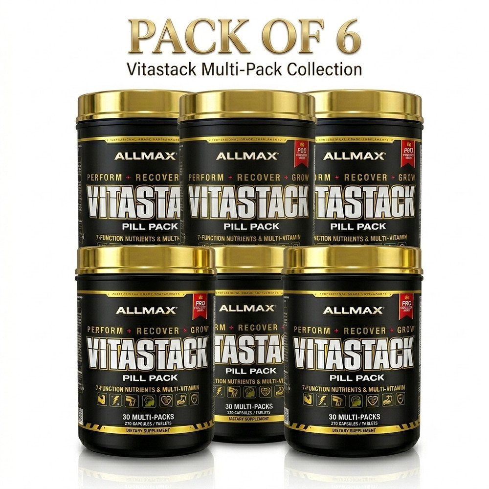 Allmax Vitastack Vitamin Sport Pack 270 Tabs 30 Count Lot of 6 Boxes Bulk Multi