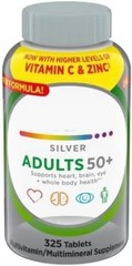 Centrum Silver Adults 50+ Multivitamin 325 Tablets Daily Immune Support